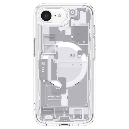 Funda MagSafe para Apple iPhone 17e / 16e, Spigen, Ultra Hybrid Zero One, Blanca