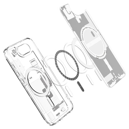 Funda MagSafe para Apple iPhone 17e / 16e, Spigen, Ultra Hybrid Zero One, Blanca