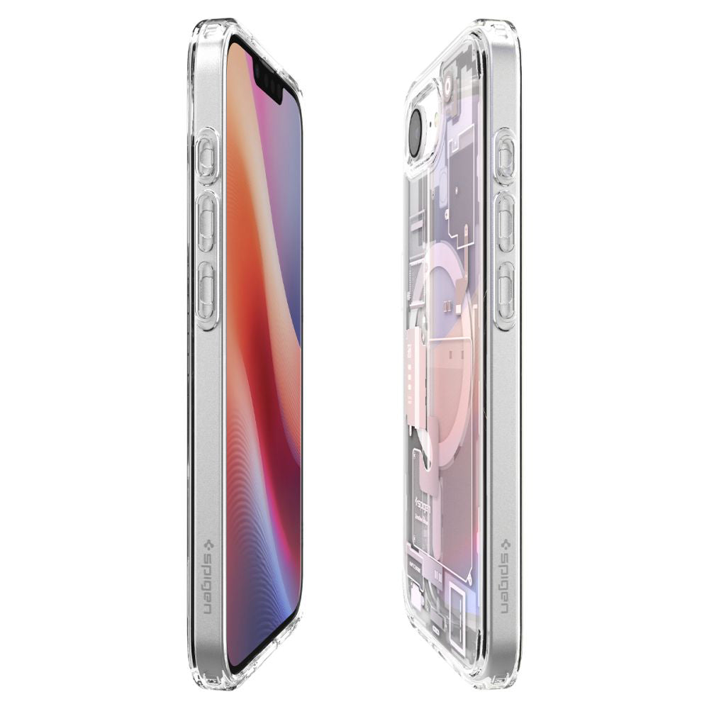 Funda MagSafe para Apple iPhone 17e / 16e, Spigen, Ultra Hybrid Zero One, Blanca