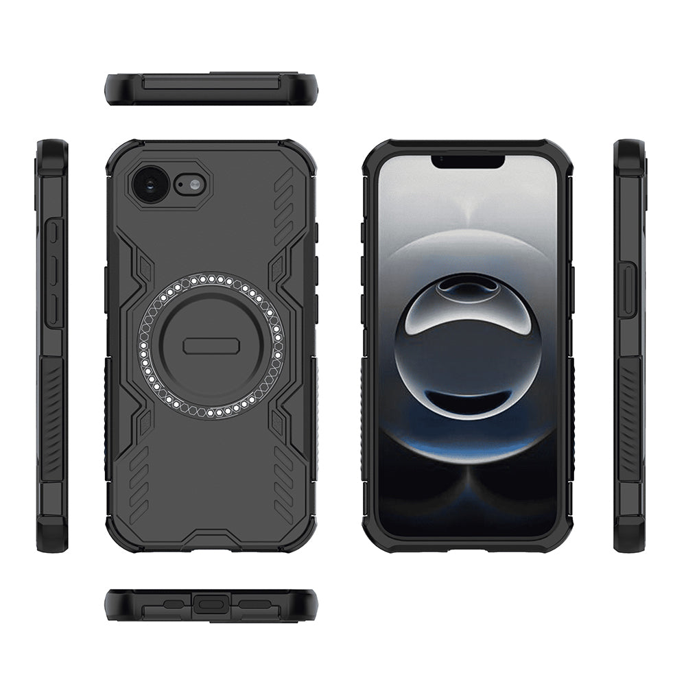 Funda MagSafe para Apple iPhone 17e / 16e, Techsuit, ArmorMag, Negra