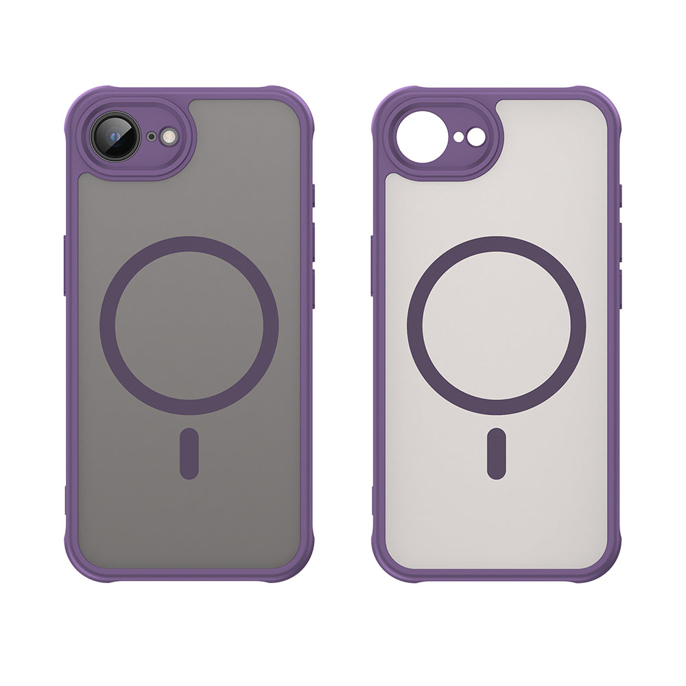 Funda MagSafe para Apple iPhone 17e / 16e, Techsuit, HaloFrost II, Morado