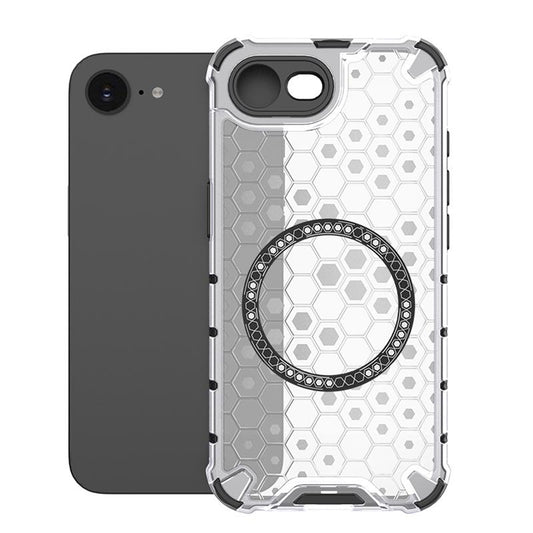 Funda MagSafe para Apple iPhone 17e / 16e, Techsuit, HoneyComb Shield, Blanca