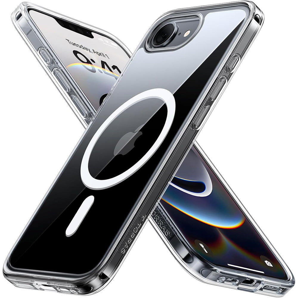 Funda MagSafe para Apple iPhone 17e / 16e, Torras, Guardian, Transparente