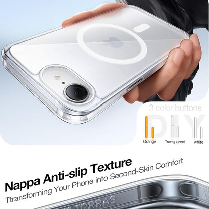 Funda MagSafe para Apple iPhone 17e / 16e, Torras, Guardian, Transparente