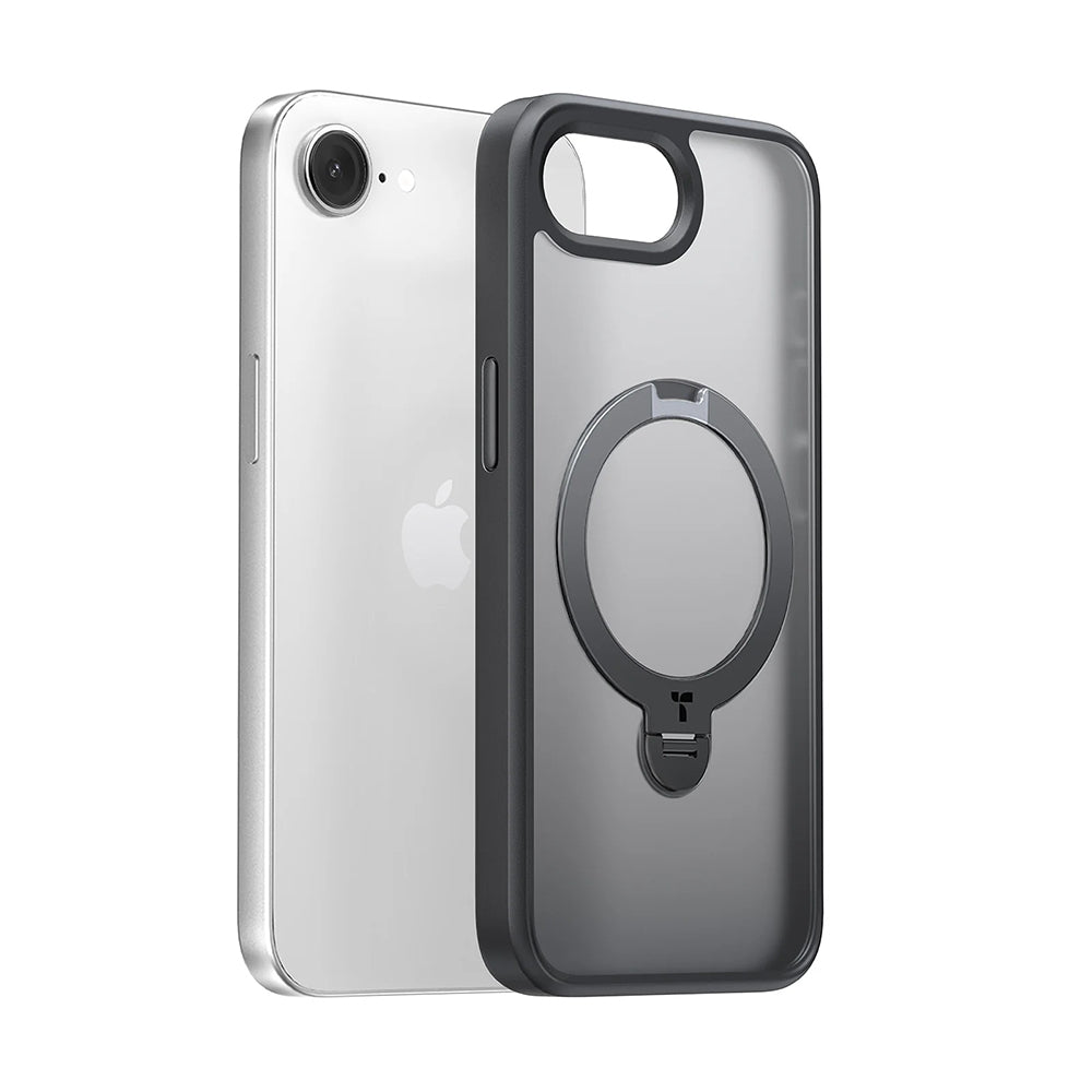 Funda MagSafe para Apple iPhone 17e / 16e, Torras, Ostand Spin, Negra