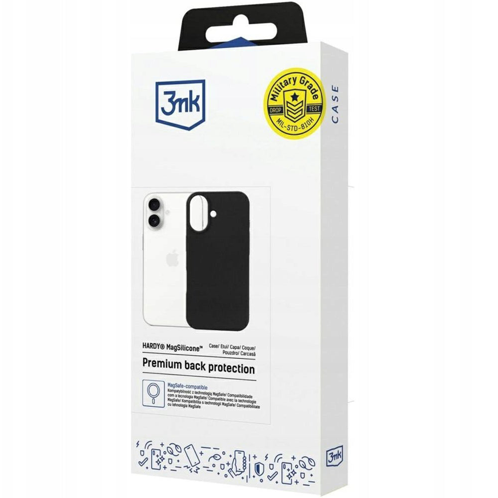 Funda MagSafe para Apple iPhone 17, 3MK, Hardy, Negra