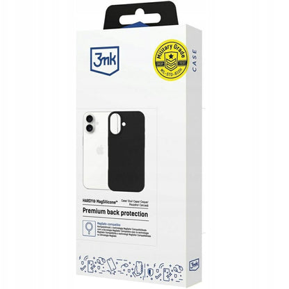 Funda MagSafe para Apple iPhone 17, 3MK, Hardy, Negra