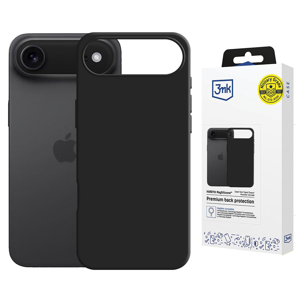 Funda MagSafe para Apple iPhone 17 Air, 3MK, Hardy, Negra