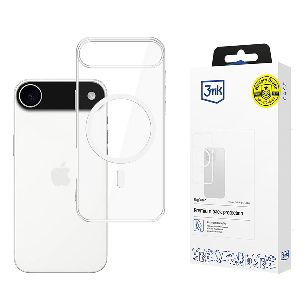 Funda MagSafe para Apple iPhone 17 Air, 3MK, MagCase, Transparente