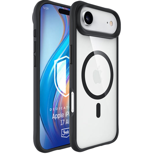 Funda MagSafe para Apple iPhone 17 Air, 3MK, Satin Armor, Negra