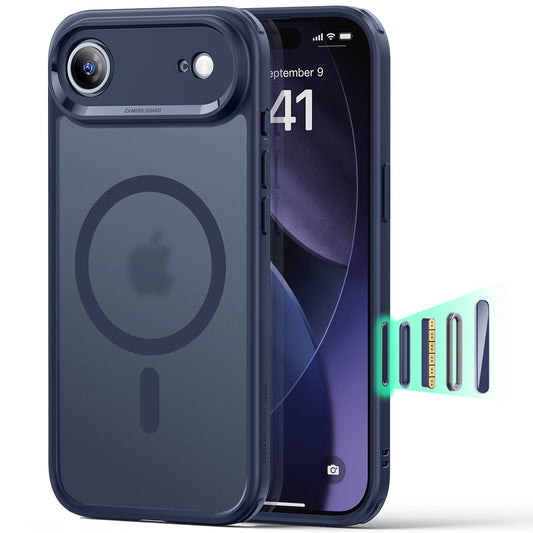 Funda MagSafe para Apple iPhone 17 Air, ESR, Classic Hybrid, Azul Satinado