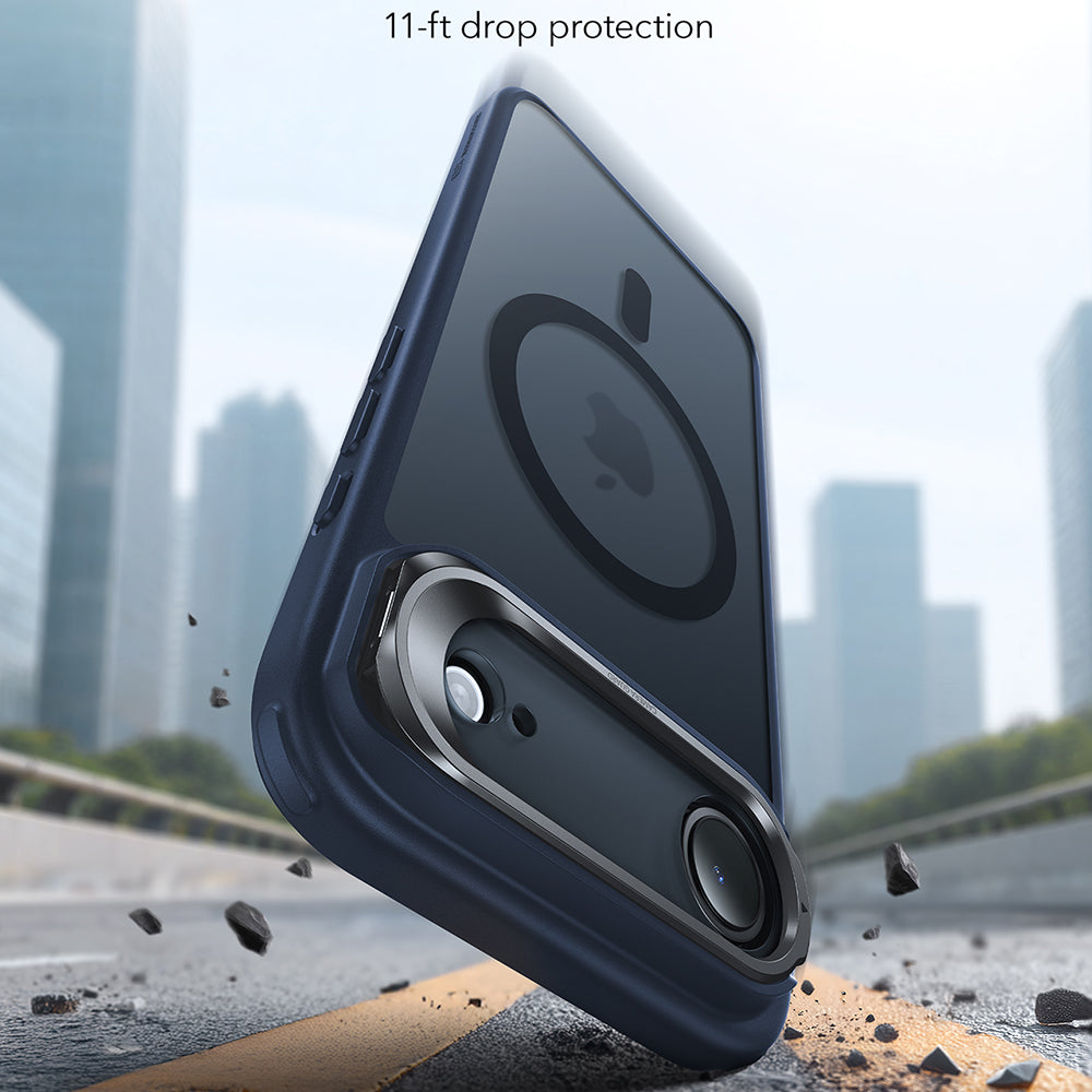 Funda MagSafe para Apple iPhone 17 Air, ESR, Classic Hybrid Kickstand, Azul Satinado