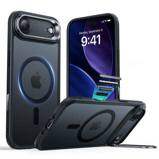 Funda MagSafe para Apple iPhone 17 Air, ESR, Classic Hybrid Kickstand, Negra Satinada