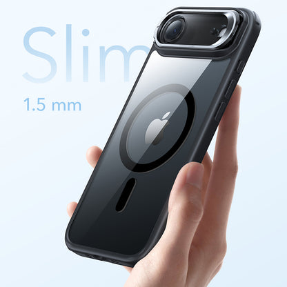 Funda MagSafe para Apple iPhone 17 Air, ESR, Classic Hybrid Kickstand, Negra Transparente