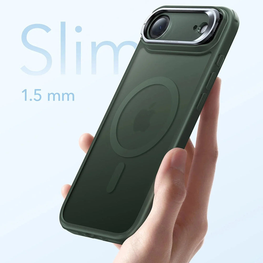 Funda MagSafe para Apple iPhone 17 Air, ESR, Classic Hybrid Kickstand, Verde Satinado