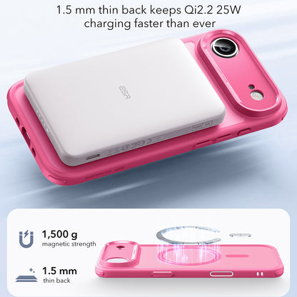 Funda MagSafe para Apple iPhone 17 Air, ESR, Classic Hybrid, Rosa Satinado