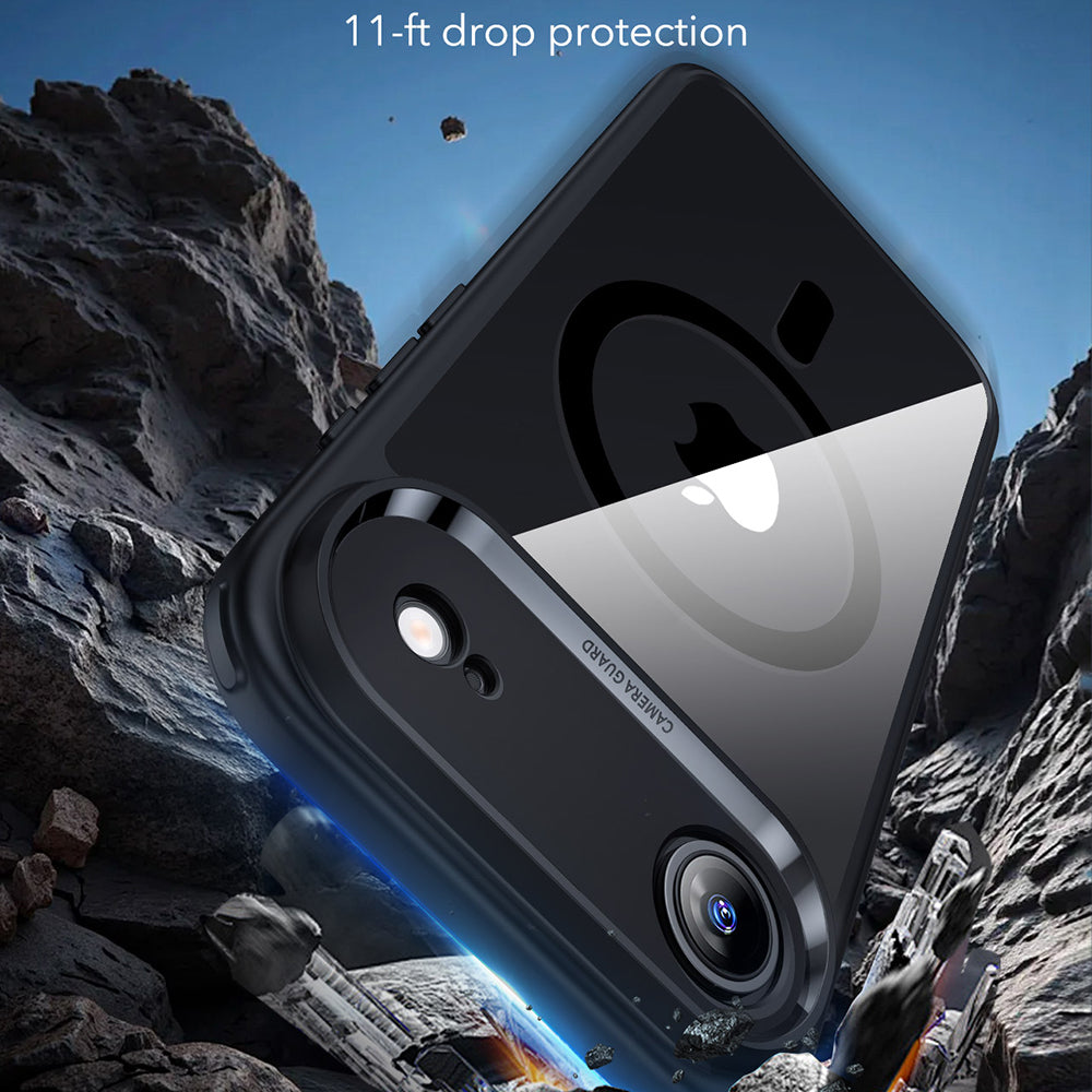 Funda MagSafe para Apple iPhone 17 Air, ESR, Classic Hybrid, Negra Transparente