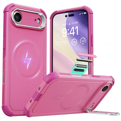Funda MagSafe para Apple iPhone 17 Air, ESR, Cyber Armor Kickstand, Rosa