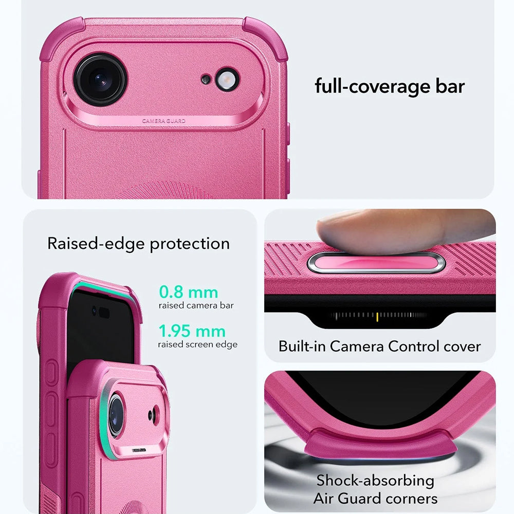 Funda MagSafe para Apple iPhone 17 Air, ESR, Cyber, Rosa