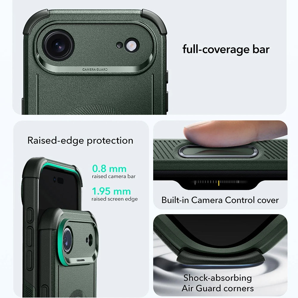 Funda MagSafe para Apple iPhone 17 Air, ESR, Cyber, Verde