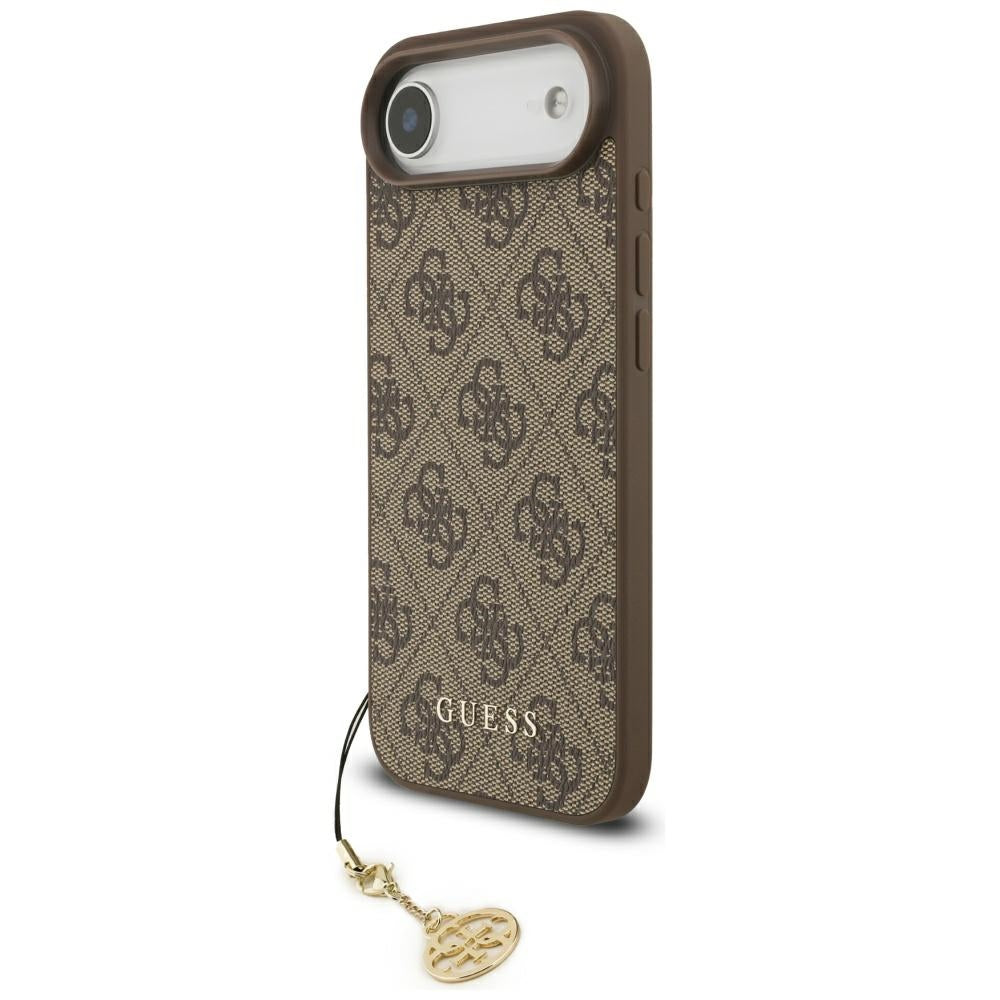 Funda MagSafe para Apple iPhone 17 Air, Guess, 4G Charm Cradle, Marrón.