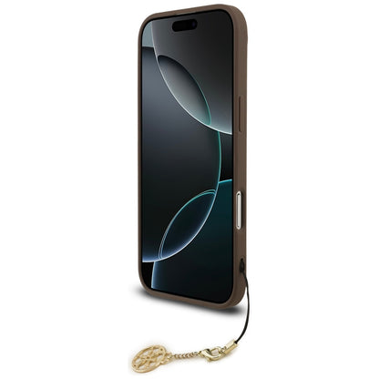 Funda MagSafe para Apple iPhone 17 Air, Guess, 4G Charm Cradle, Marrón.