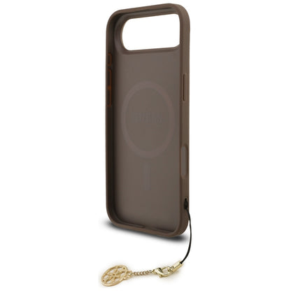 Funda MagSafe para Apple iPhone 17 Air, Guess, 4G Charm Cradle, Marrón.