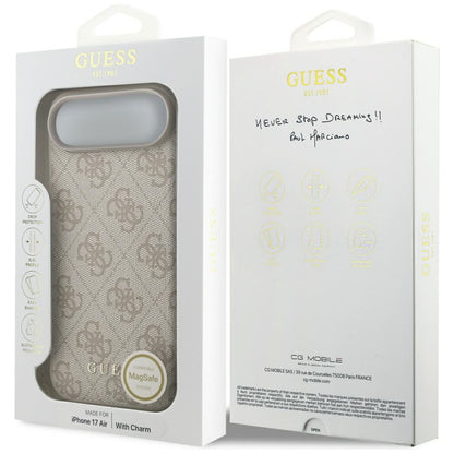 Funda MagSafe para Apple iPhone 17 Air, Guess, 4G Charm Cradle, Rosa