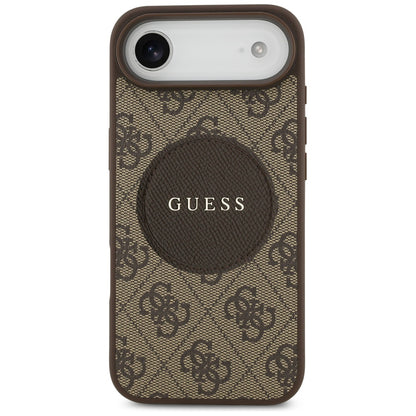 Funda MagSafe para Apple iPhone 17 Air, Guess, 4G Circle Classic Logo, Marrón