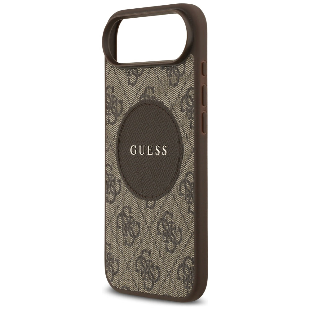 Funda MagSafe para Apple iPhone 17 Air, Guess, 4G Circle Classic Logo, Marrón