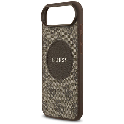 Funda MagSafe para Apple iPhone 17 Air, Guess, 4G Circle Classic Logo, Marrón