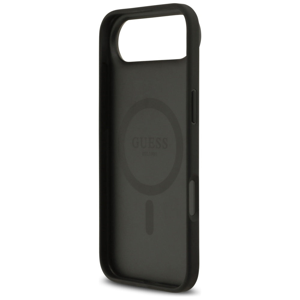 Funda MagSafe para Apple iPhone 17 Air, Guess, 4G Circle Classic Logo, Negra