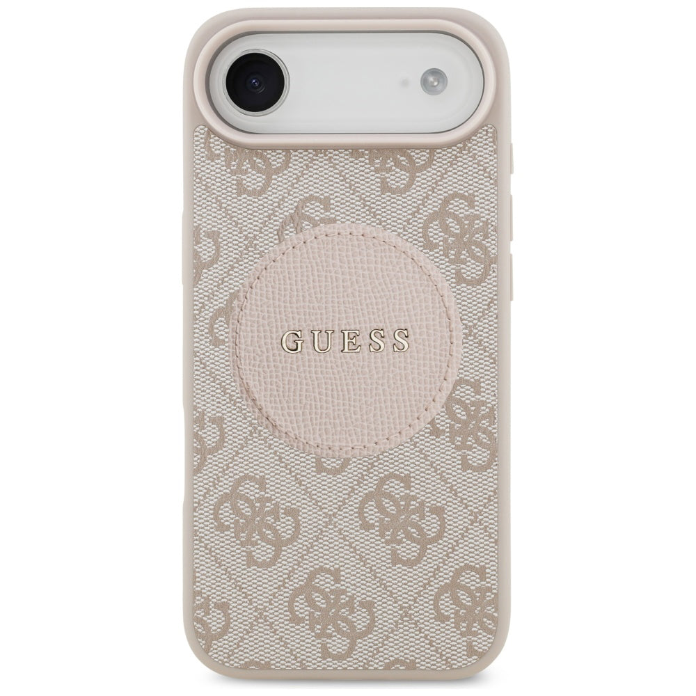 Funda MagSafe para Apple iPhone 17 Air, Guess, 4G Circle Classic Logo, Rosa
