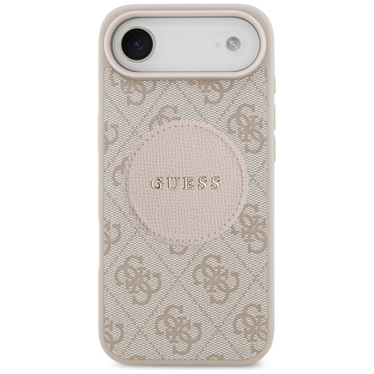 Funda MagSafe para Apple iPhone 17 Air, Guess, 4G Circle Classic Logo, Rosa