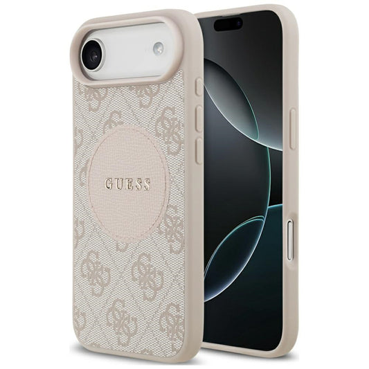 Funda MagSafe para Apple iPhone 17 Air, Guess, 4G Circle Classic Logo, Rosa
