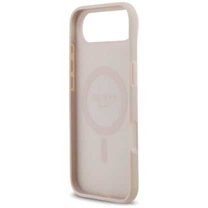 Funda MagSafe para Apple iPhone 17 Air, Guess, 4G Circle Classic Logo, Rosa