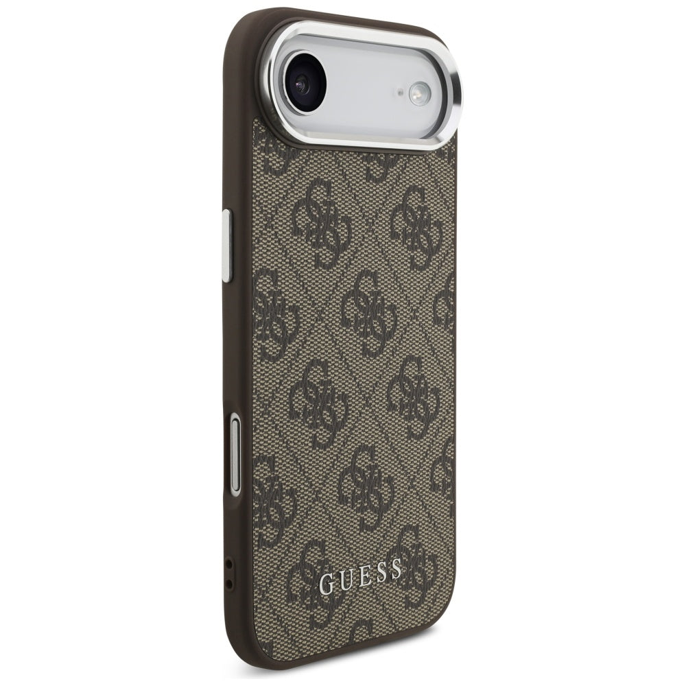 Funda MagSafe para Apple iPhone 17 Air, Guess, 4G Classic Logo, Marrón.