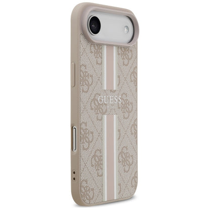 Funda MagSafe para Apple iPhone 17 Air, Guess, 4G Printed Stripes, Rosa