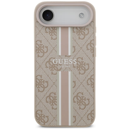 Funda MagSafe para Apple iPhone 17 Air, Guess, 4G Printed Stripes, Rosa