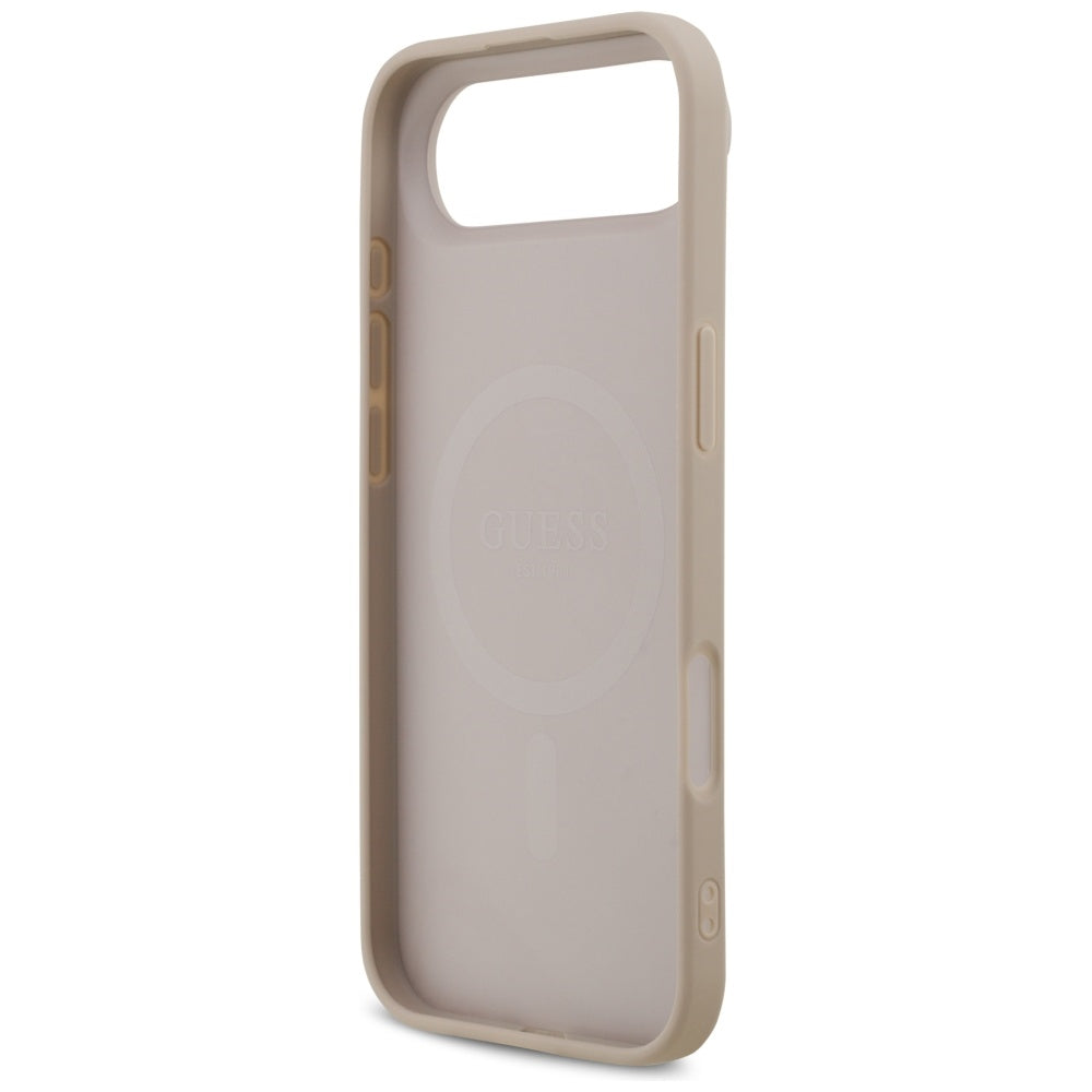 Funda MagSafe para Apple iPhone 17 Air, Guess, 4G Printed Stripes, Rosa