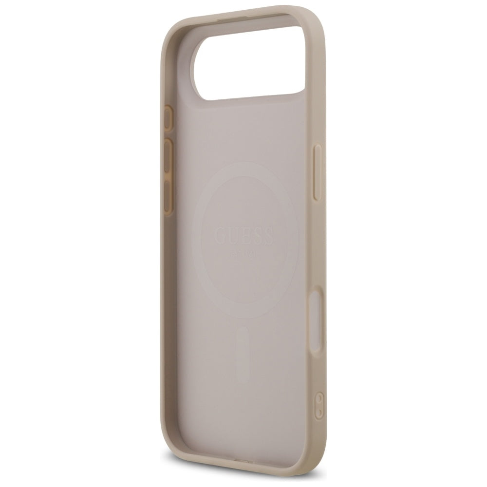 Funda MagSafe para Apple iPhone 17 Air, Guess, 4G Ring Classic Logo, Rosa