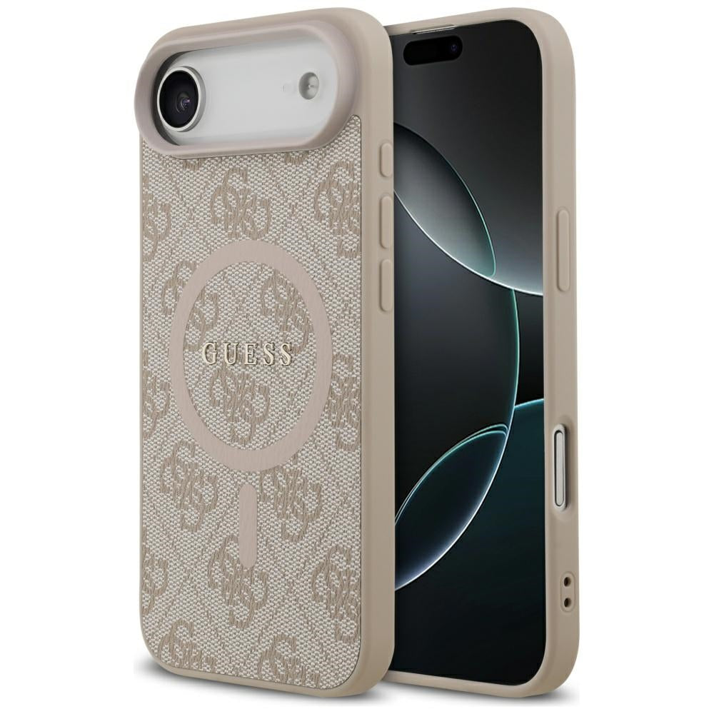 Funda MagSafe para Apple iPhone 17 Air, Guess, 4G Ring Classic Logo, Rosa