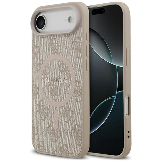 Funda MagSafe para Apple iPhone 17 Air, Guess, 4G Ring Classic Logo, Rosa