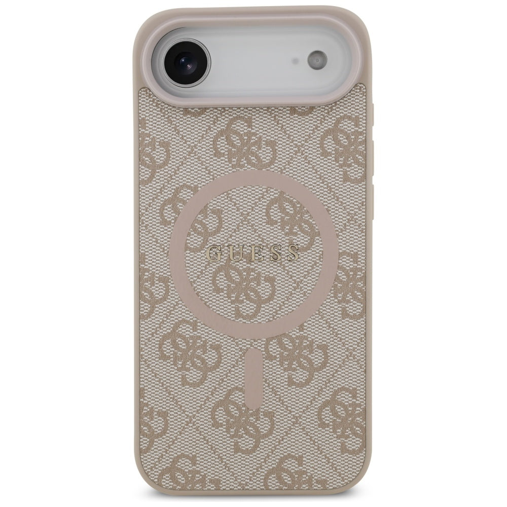 Funda MagSafe para Apple iPhone 17 Air, Guess, 4G Ring Classic Logo, Rosa