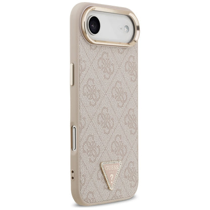 Funda MagSafe para Apple iPhone 17 Air, Guess, Logo Triángulo 4G, Rosa Dorado