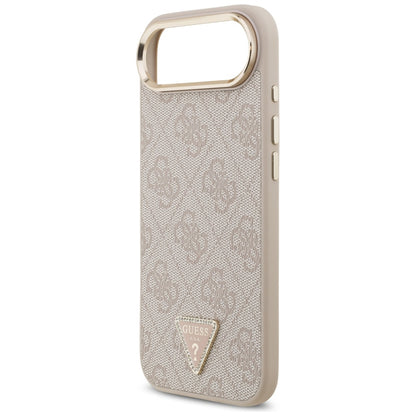 Funda MagSafe para Apple iPhone 17 Air, Guess, Logo Triángulo 4G, Rosa Dorado