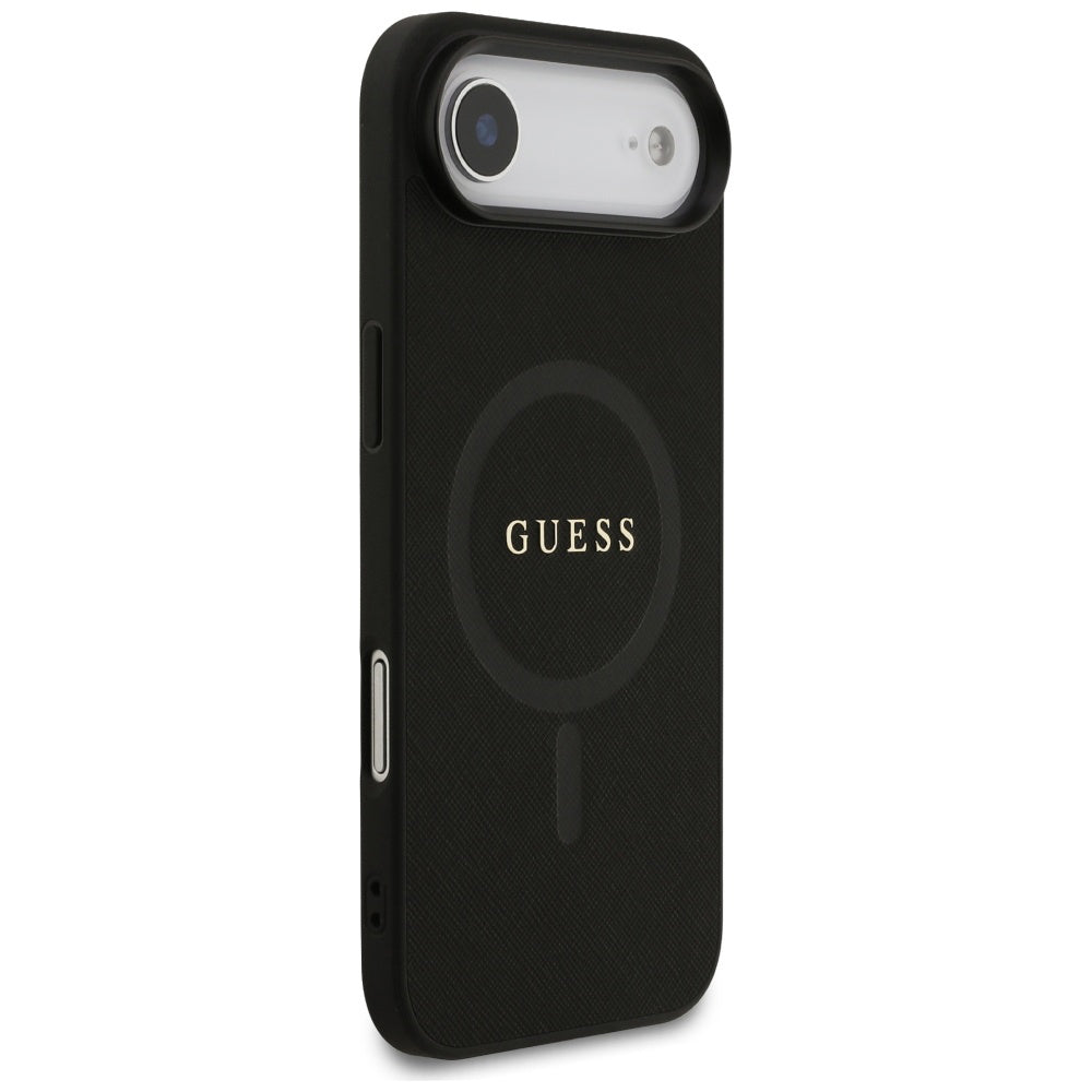 Funda MagSafe para Apple iPhone 17 Air, Guess, Saffiano Classic Logo, Negra