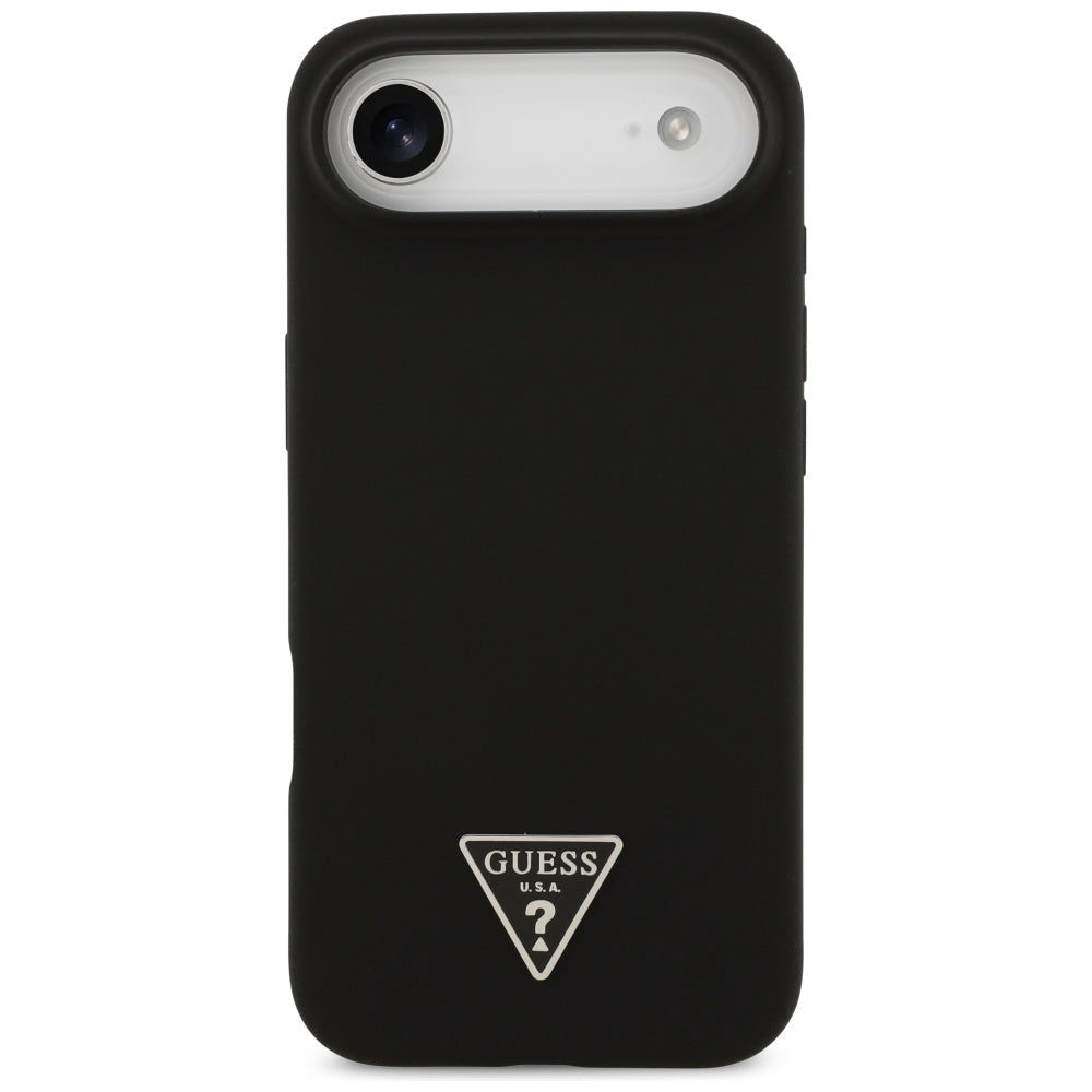 Funda MagSafe para Apple iPhone 17 Air, Guess, Logo Triangular, Negra