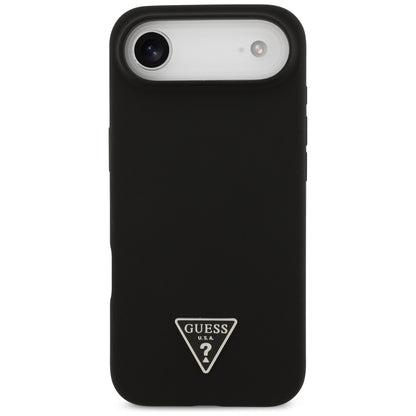 Funda MagSafe para Apple iPhone 17 Air, Guess, Logo Triangular, Negra