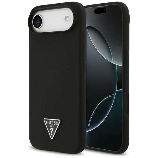 Funda MagSafe para Apple iPhone 17 Air, Guess, Logo Triangular, Negra